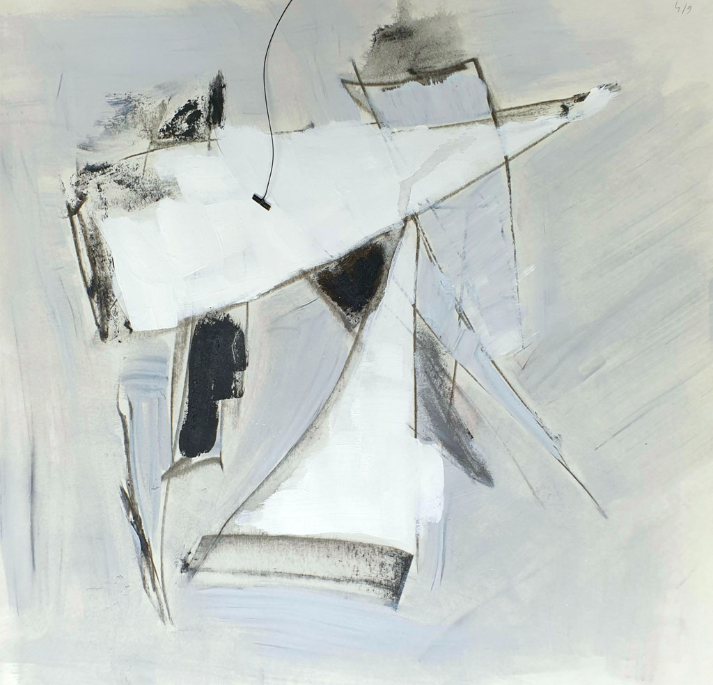 2020/27, Flächen, Formen, Papier, 30x30 cm