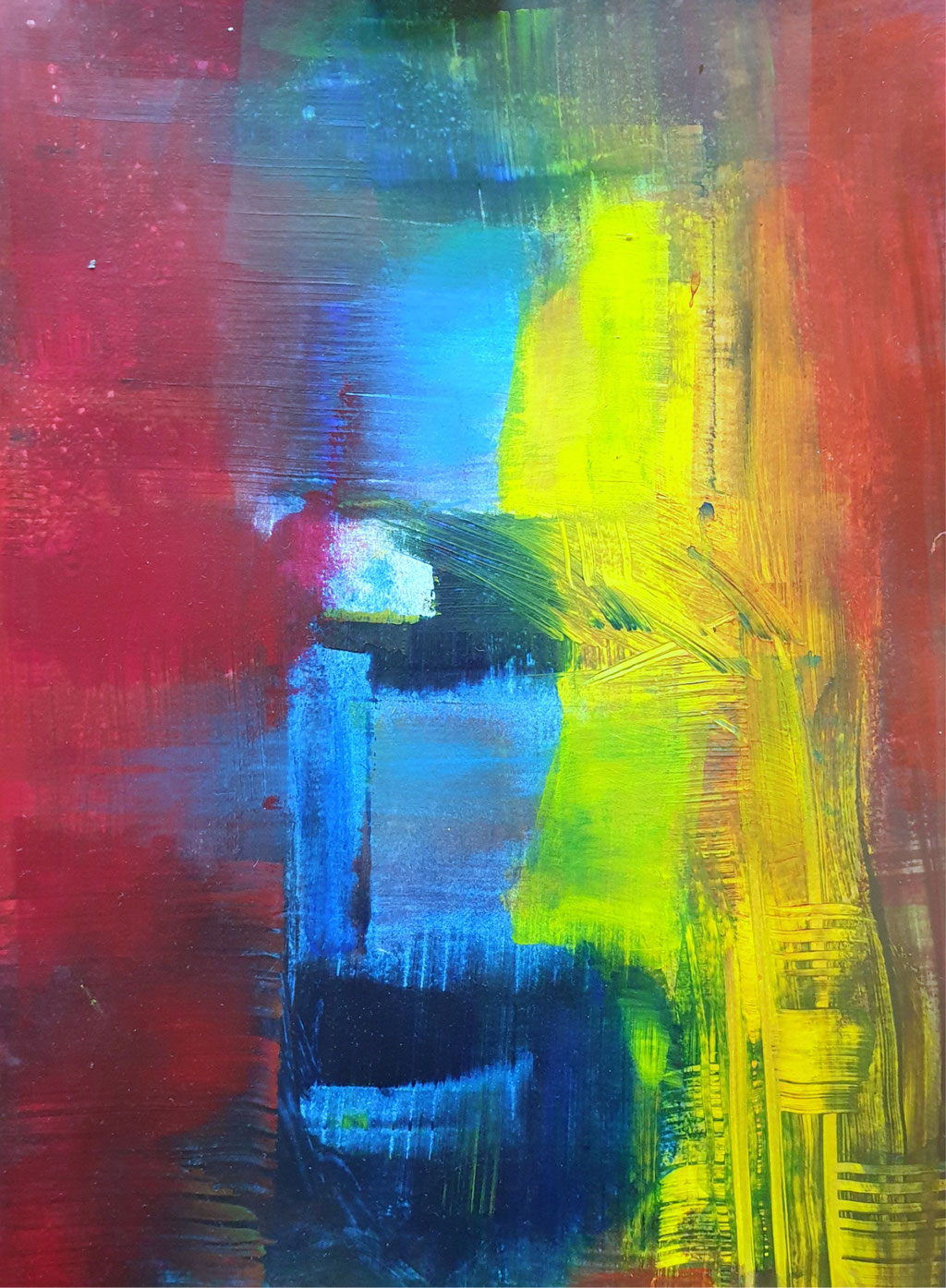 2020/2, Farbräume, Papier, 29x20 cm