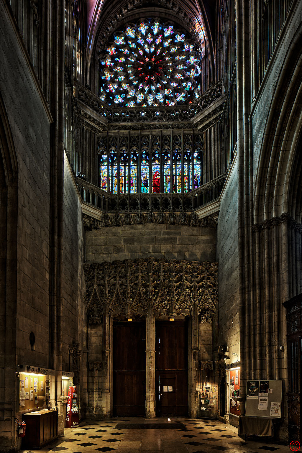 Cathédrale Notre-Dame d'Évreux, Eure, France. Octobre 2017