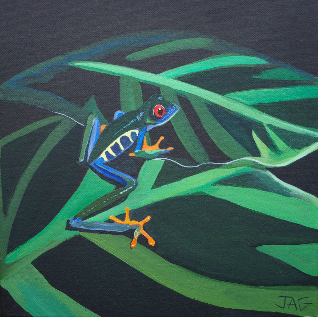 'Frederick' acrylic on canvas, 2023, 30 x 30cm - SOLD