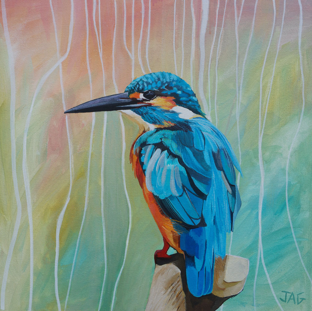 'Kingsley' acrylic on canvas, 2022, 50 x 50cm - Available - SOLD
