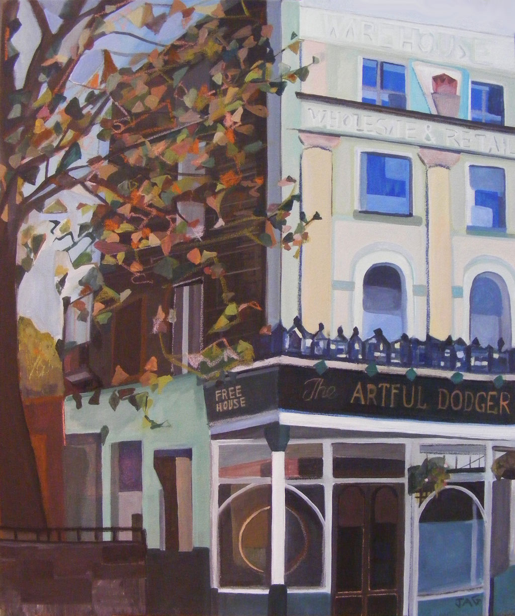 'The Artful Dodger' acrylic and chalk on canvas, 2012 - SOLD