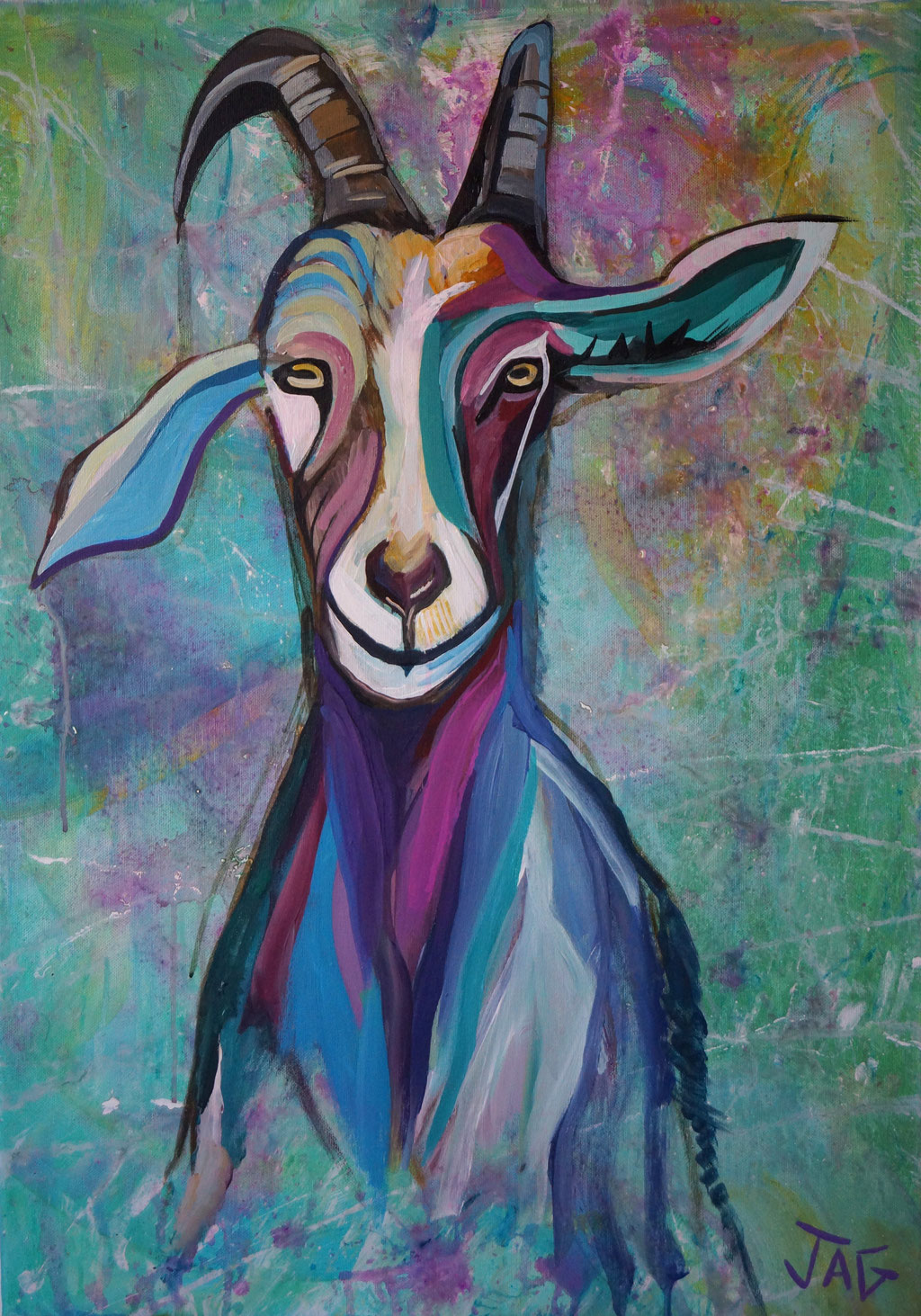 'Gavin' acrylic on canvas, 2020, 50 x 70cm - SOLD