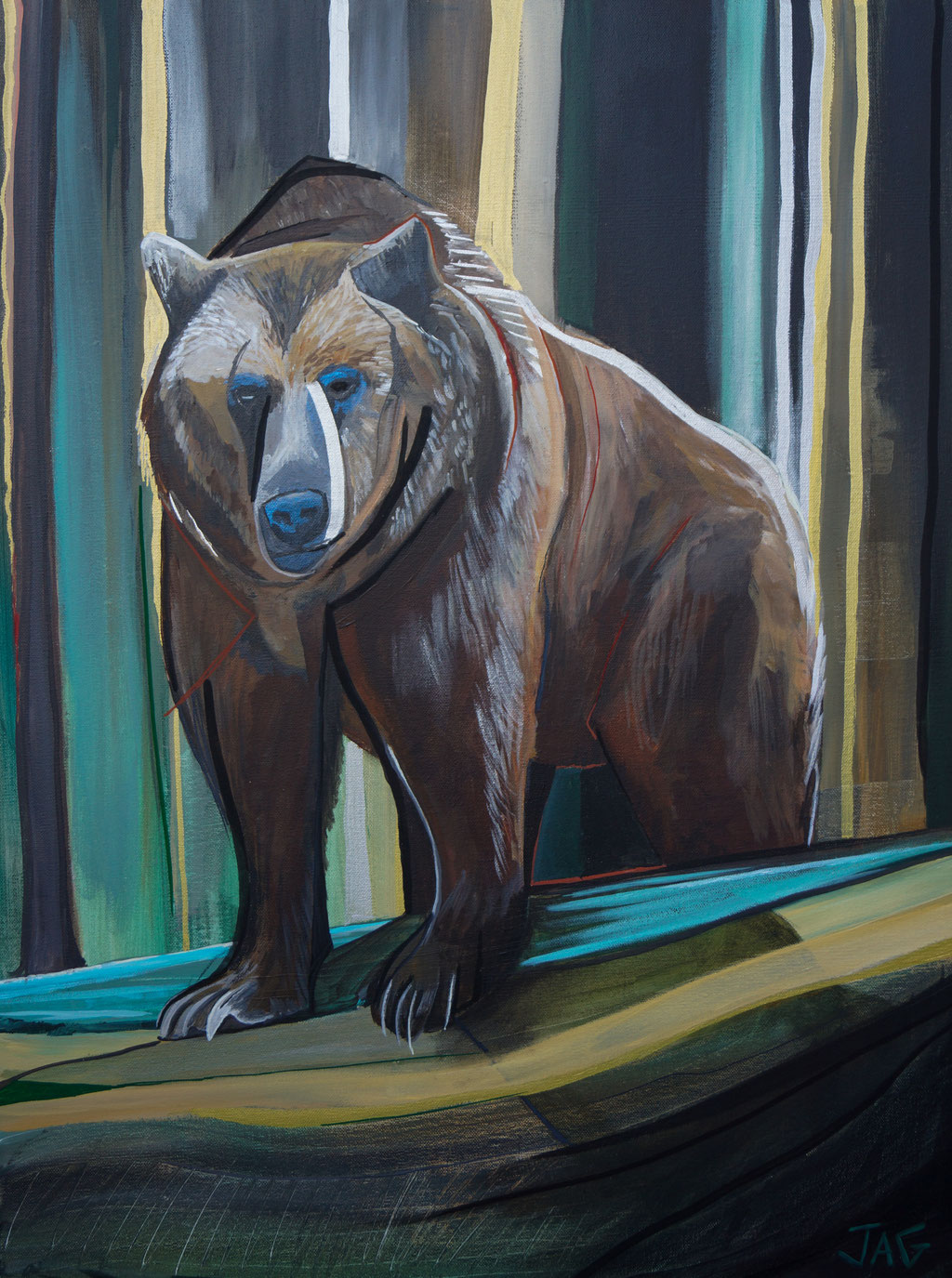 'Bjorn' acrylic on canvas, 2022, 60 x 80cm - Available (price on request)