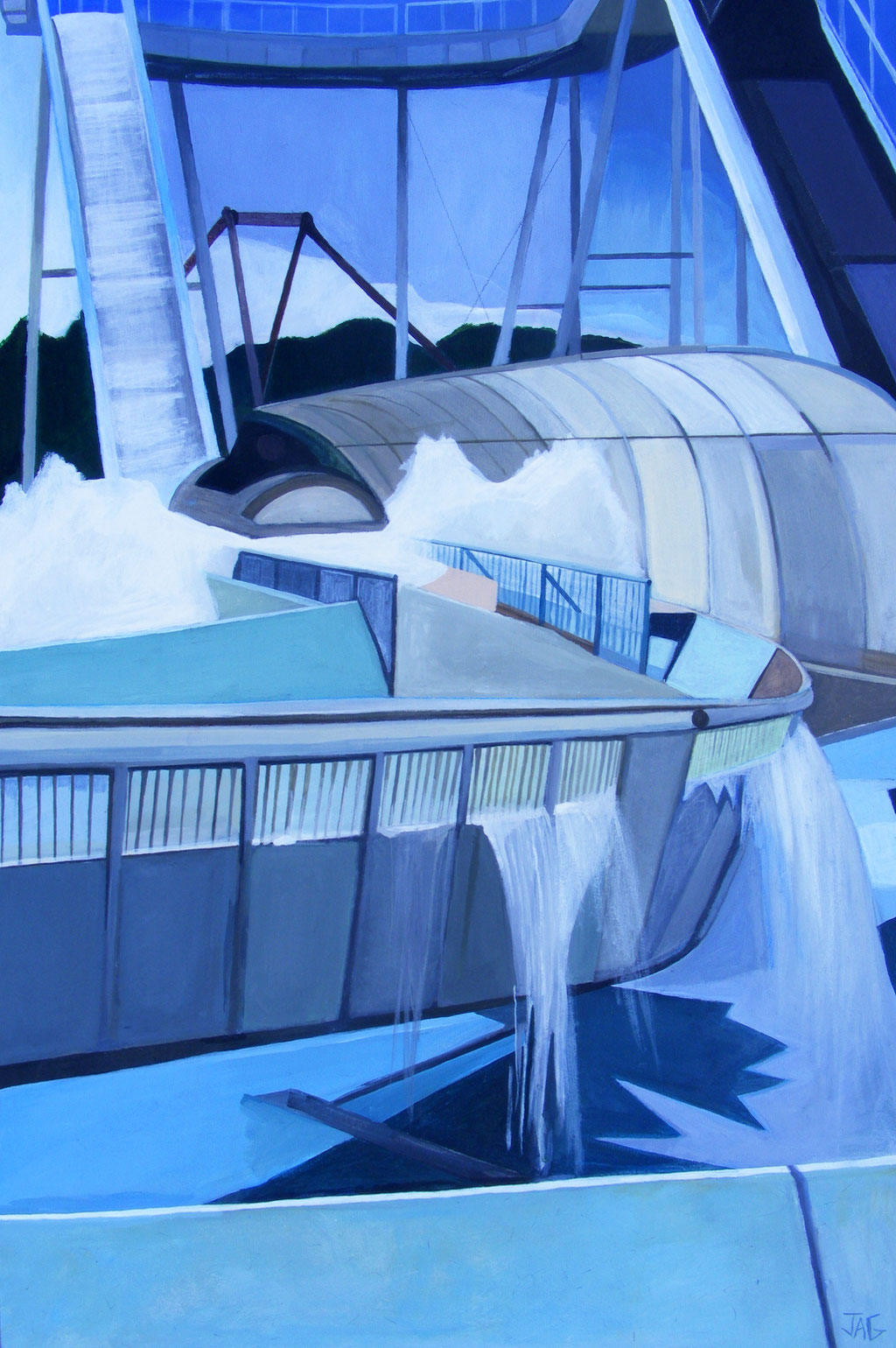 'Flume' acrylic on canvas, 2013 - SOLD