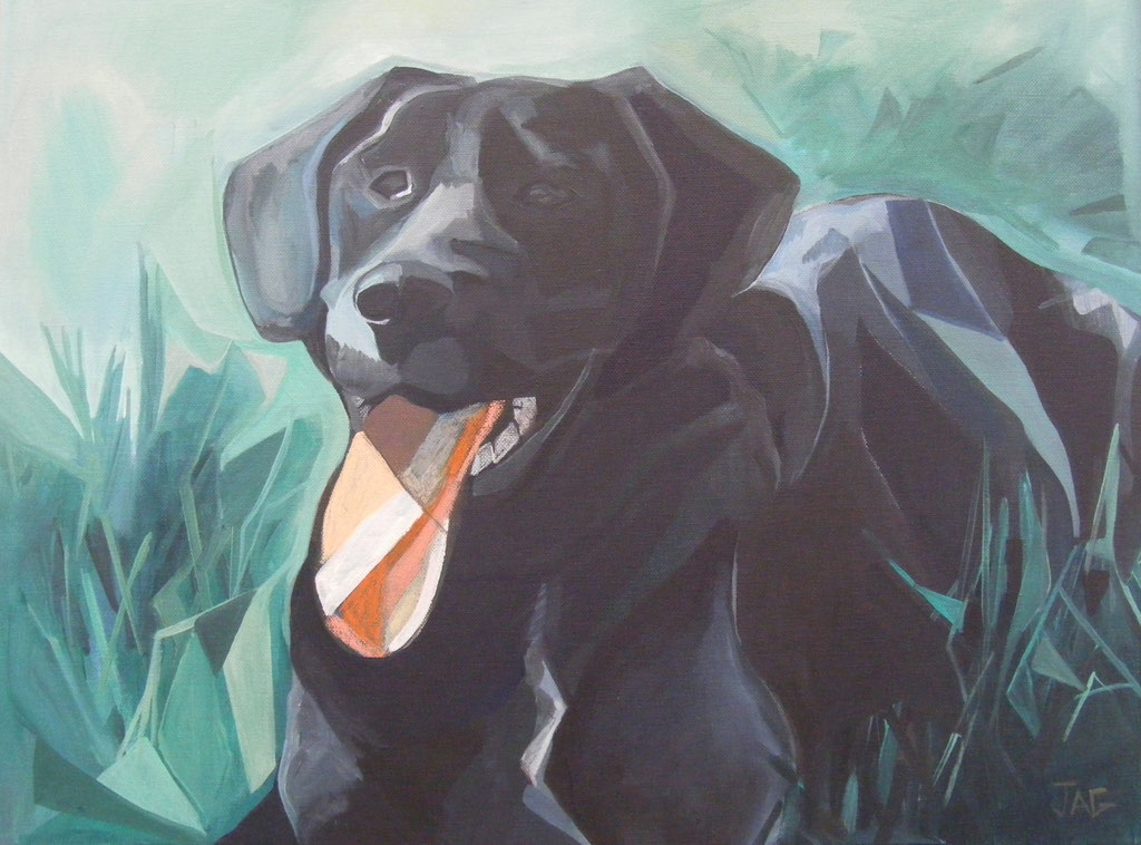 'Charlie Grimditch' acrylic and chalk on canvas, 2012 - SOLD
