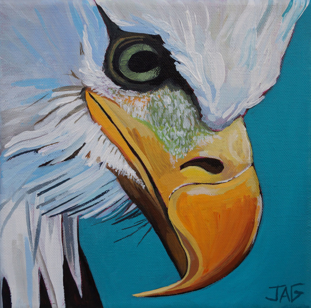 'Sully' acrylic on canvas, 2020, 20 x 20cm - SOLD