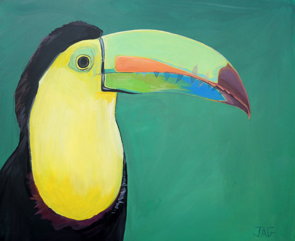 'Tom' acrylic on canvas, 2020, 61 x 51cm - SOLD