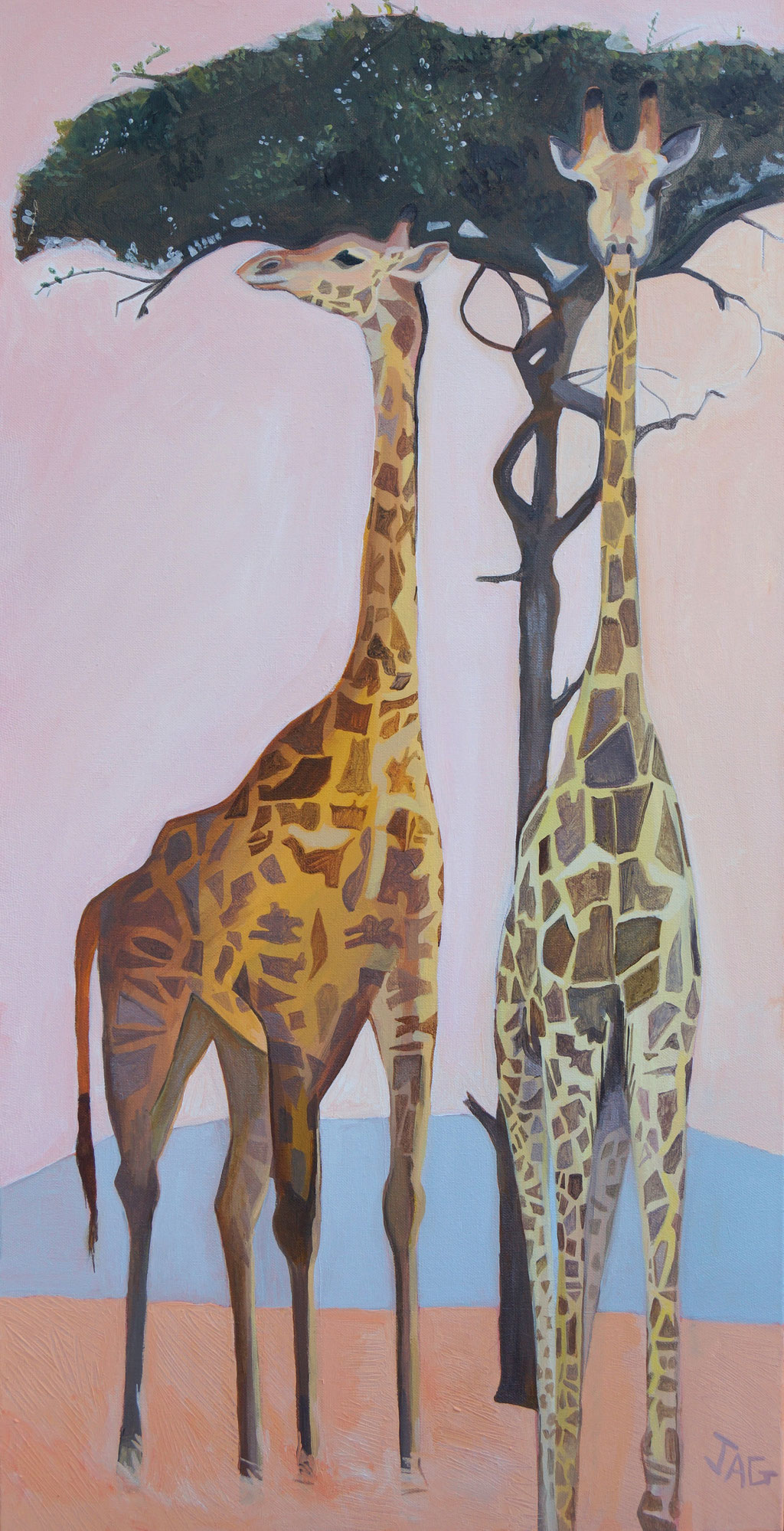 'Larger than life' acrylic on canvas, 2019, 50 x 100cm - SOLD