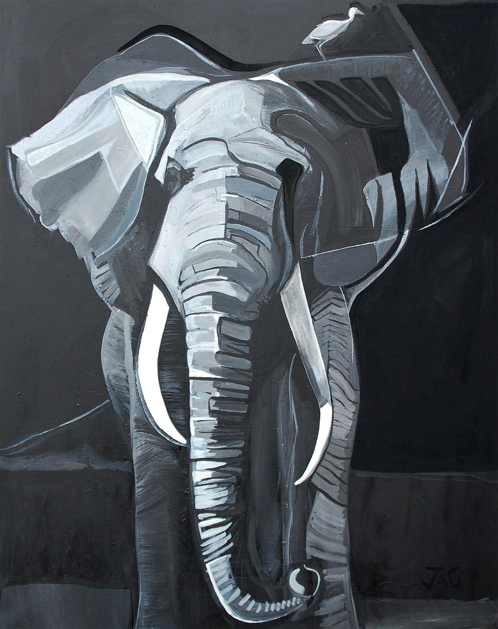 'Eleanor' acrylic on canvas, 2020, 123 x 153cm - SOLD