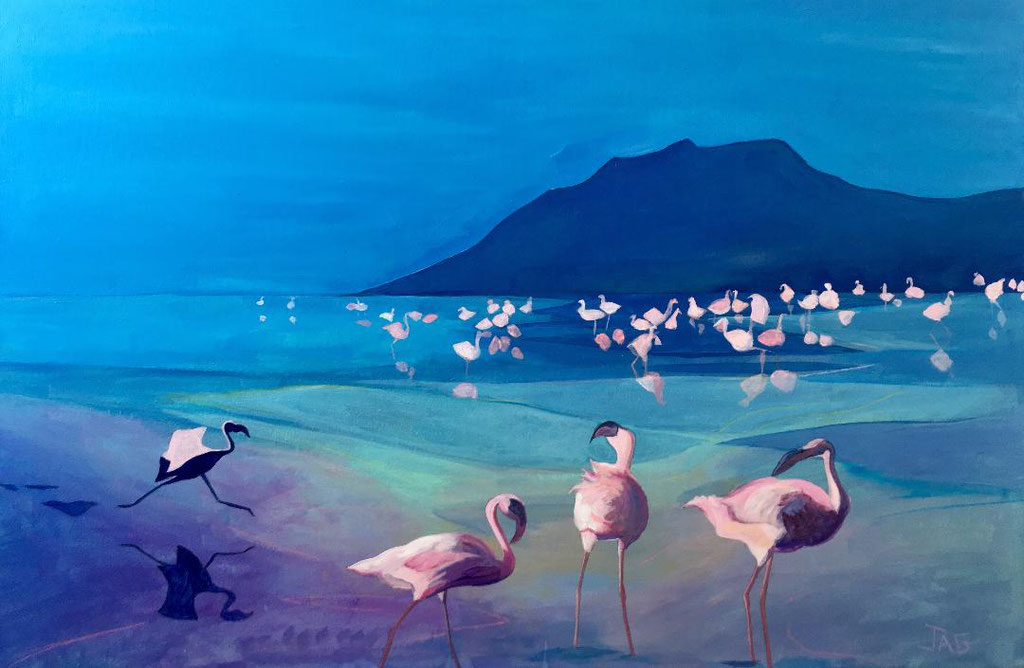 'Flamboyance' acrylic on canvas, 2019 - SOLD