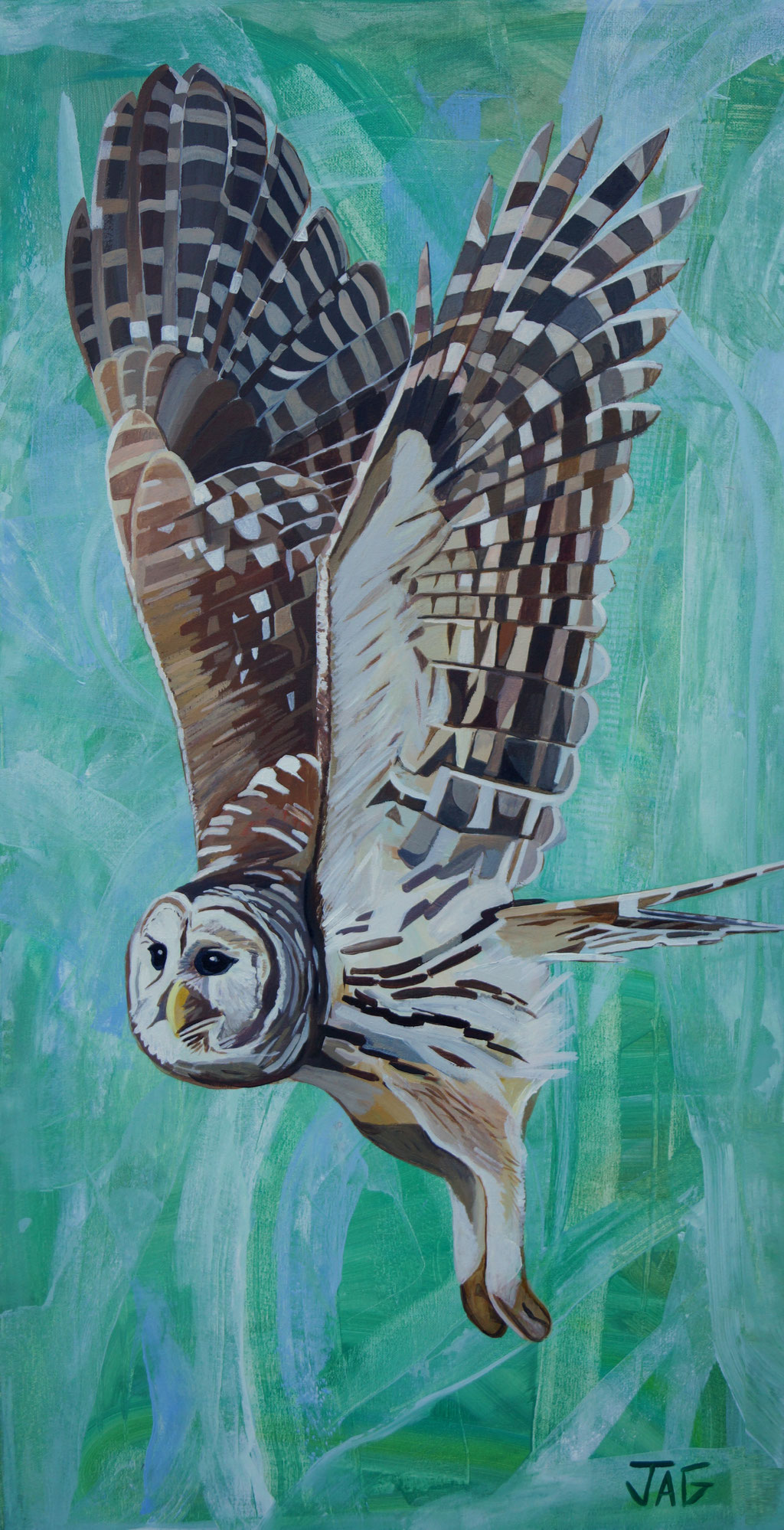 'Beatrice' acrylic on canvas, 2020, 50 x 100cm - SOLD