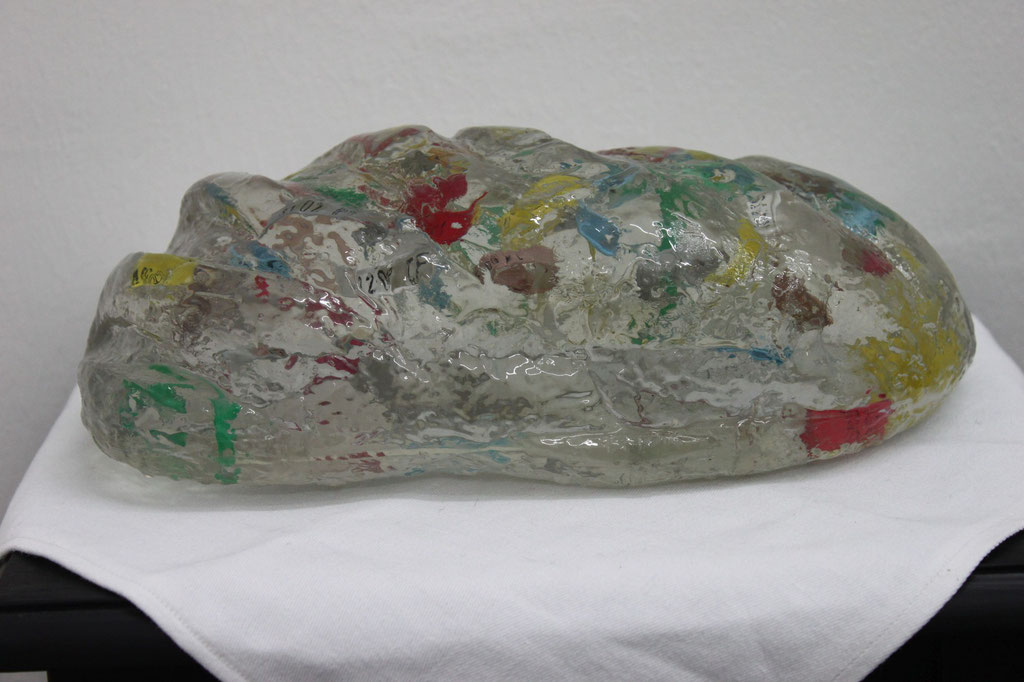 bread´s diary/ resin with plastic, 24x16 cm