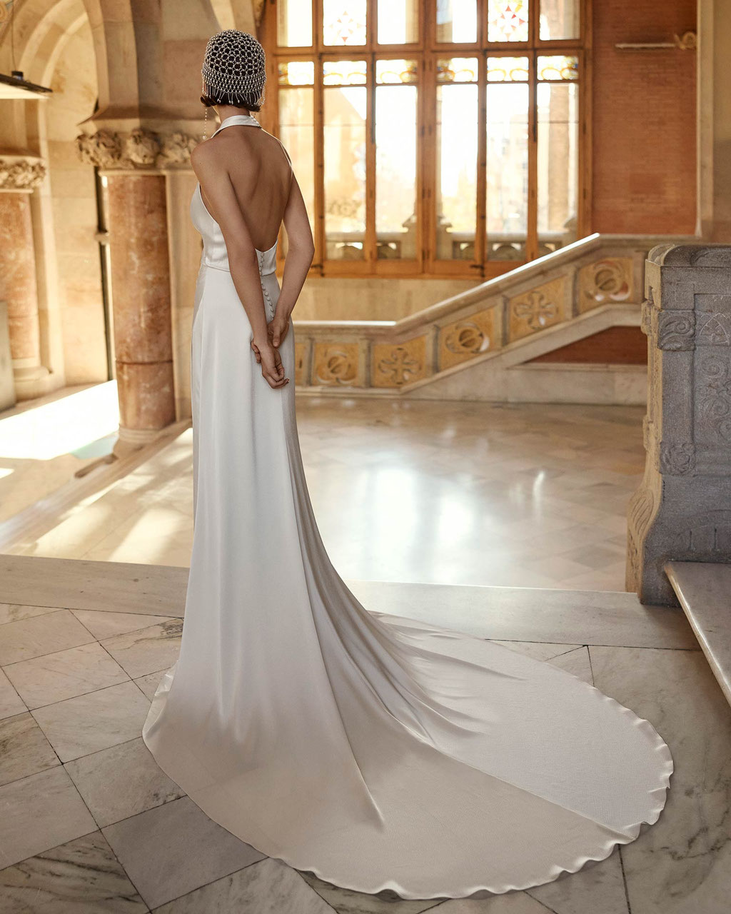Rosa Clará Gatsby Brautkleid Bradley im Golden Twenties Stil günstig bei Brautmoden Tegernsee Bridelet