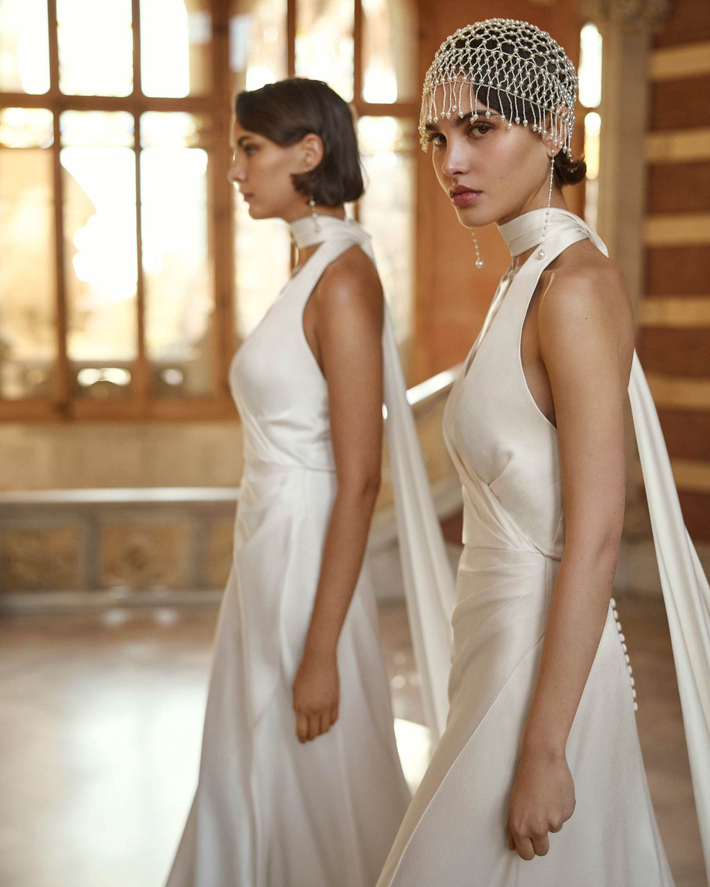 Rosa Clará Gatsby Brautkleid Bradley im Golden Twenties Stil günstig bei Brautmoden Tegernsee Bridelet