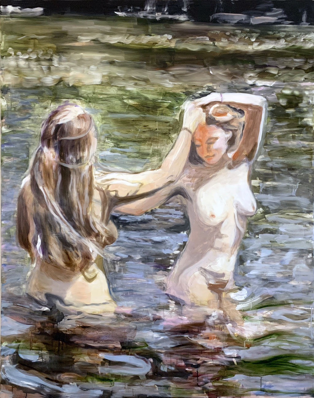dancing water_2019_190x150cm_oil on canvas