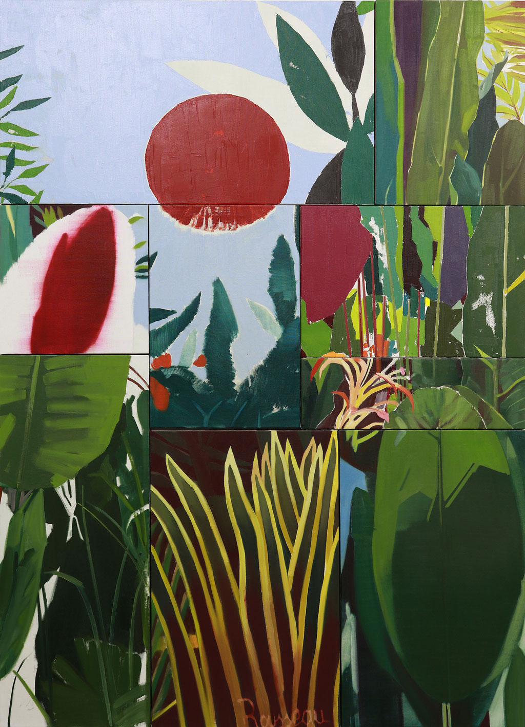 Vegetación II. Oil on linen. 196 x 141 cm. 2024