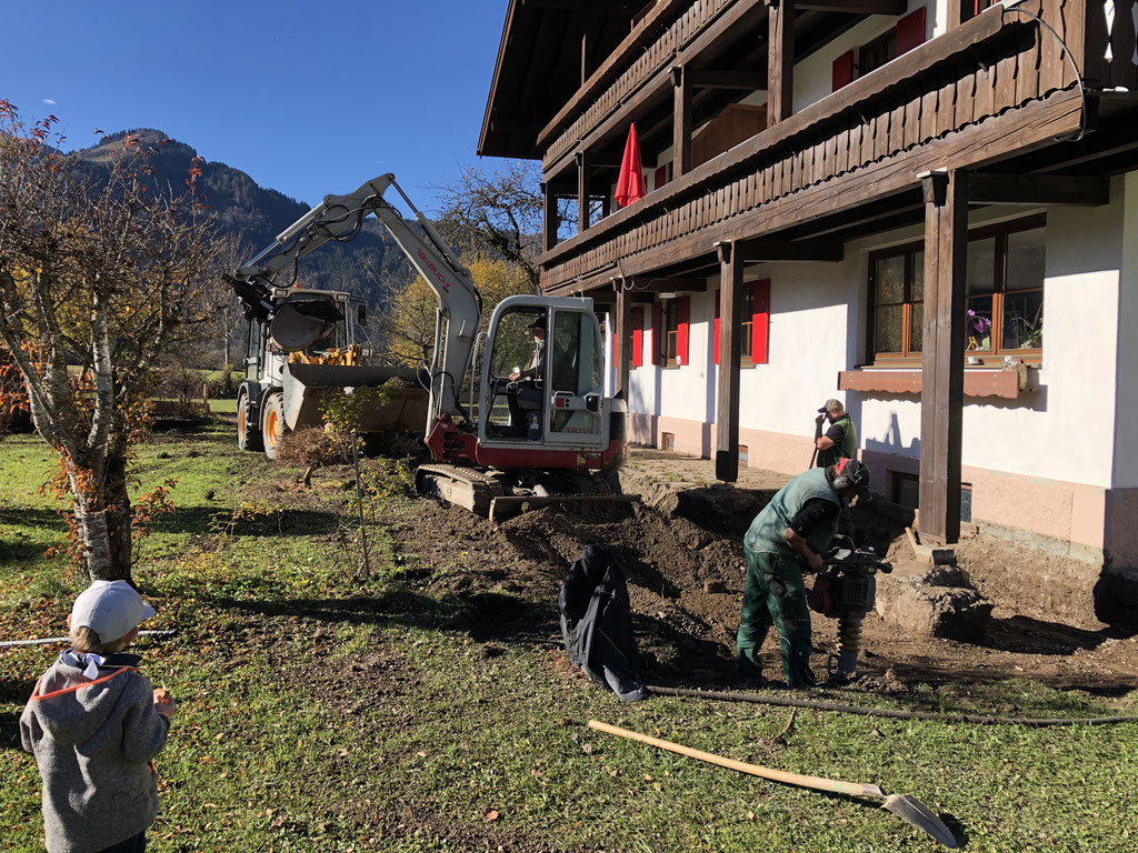 12.11.2018 Neubau der Terrasse vor dem Scheibenhaus 1