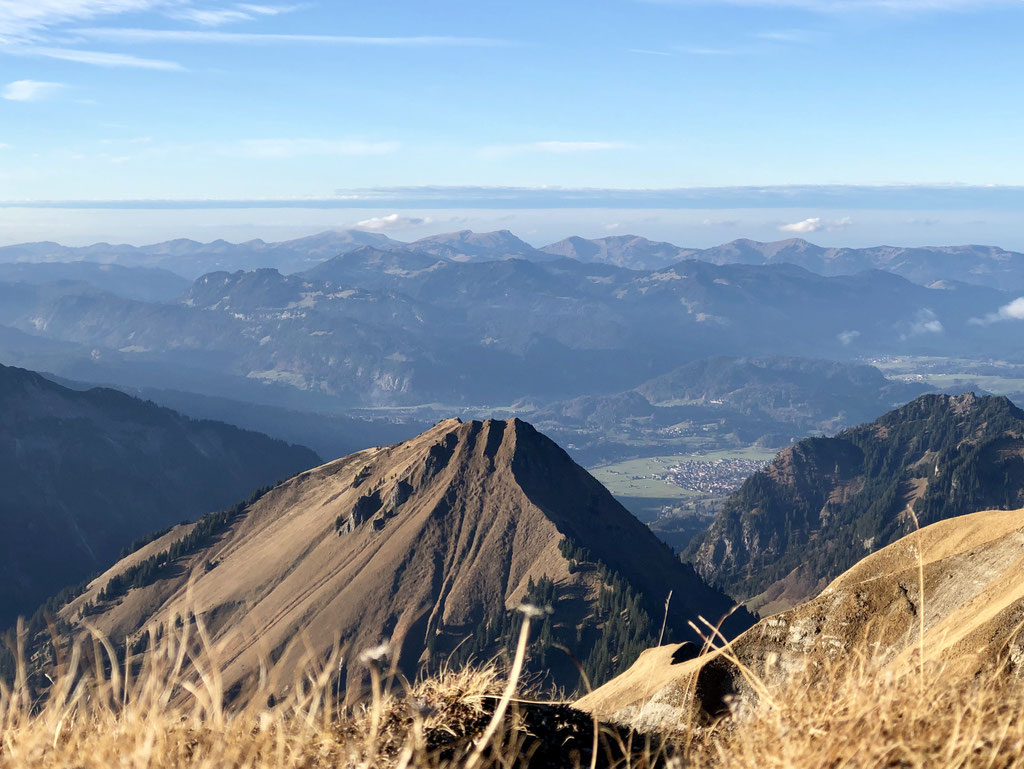 11.11.2018 Aussicht vom Kreuzeck Richtung Oberstdorf