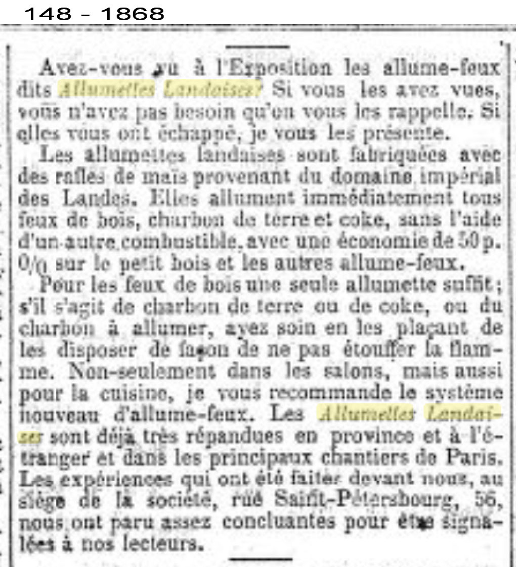 allumettes landaise