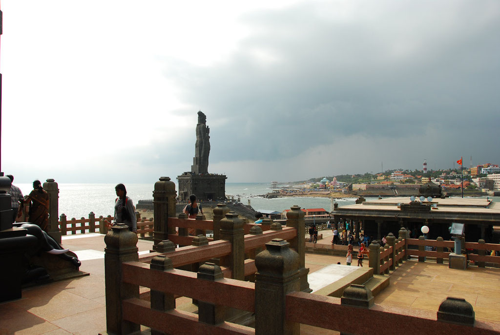Kanyakumari 11.01.2012: View from  Vivekananda Memorial.