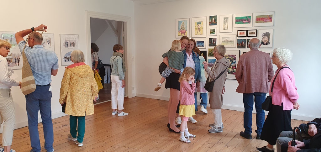 Vernissage Ausstellung Gisbert Jungermann / Gut Seekamp / 27.07.25 / Foto: Wolfgang Brammen