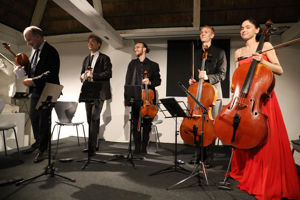 Gustav-Frielinghaus-Quintett / Sommerkonzert auf Seekamp / 02.08.25 / Foto: Jens Jacobus