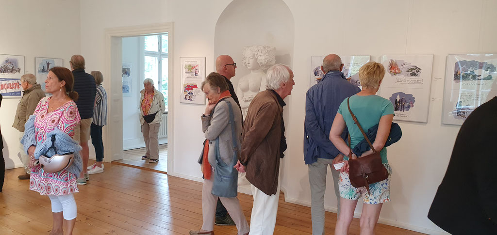Vernissage Ausstellung Gisbert Jungermann / Gut Seekamp / 27.07.25 / Foto: Wolfgang Brammen