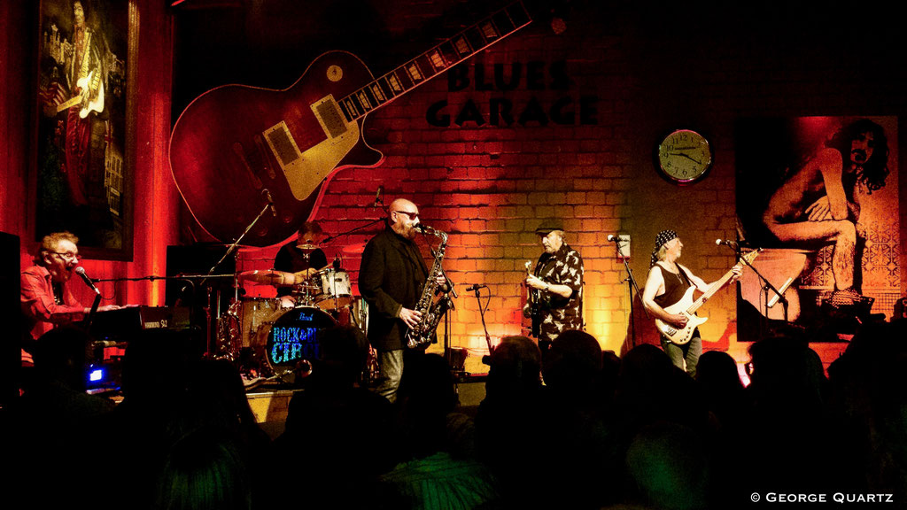 Blues Garage, Hannover (30 October 2019) Pete York's Rock and Blues Circus, Pete York (Spencers Davis Group, Hardin & York), Miller Anderson (Keef Hartley Band),  Zoot Money (Eric Burdon & Animals), Roger Glover (Deep Purple, Rainbow)