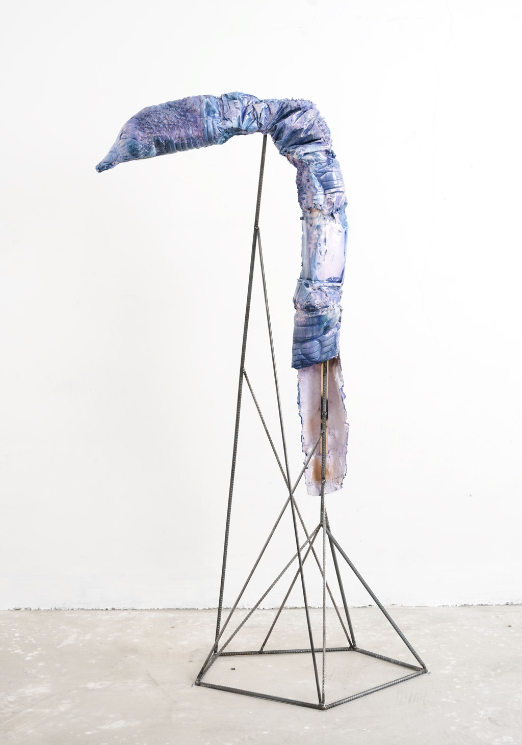 Formaunica Beidaihe Series #22824, 2024, Gypsum, acrylic colours, wood, jute, iron, 155x70x40cm