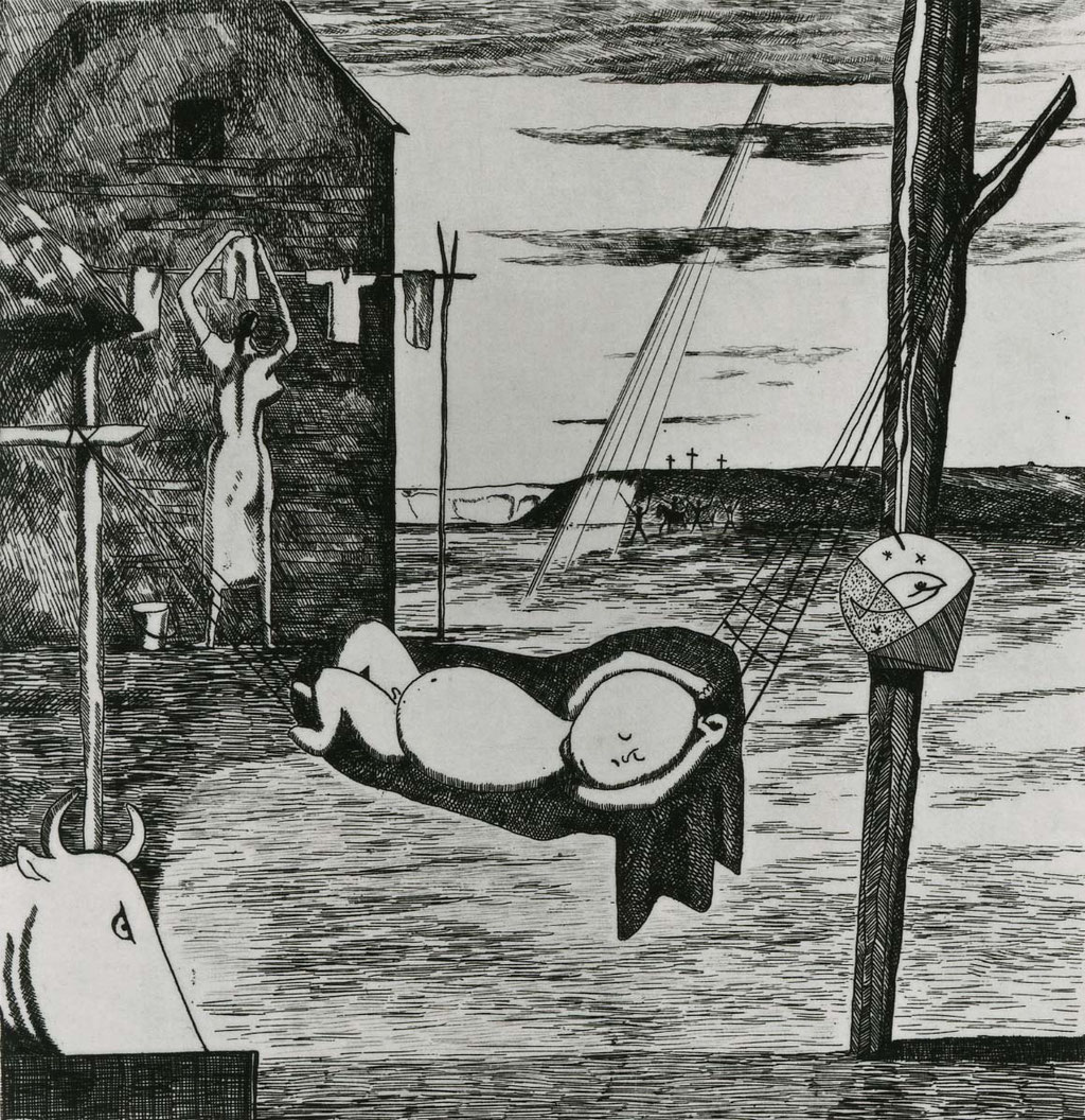Child Jesus / etching / 18.9x17.7cm / 1951　「幼きキリスト」エッチング / Image: Courtesy HIRO GALLERY