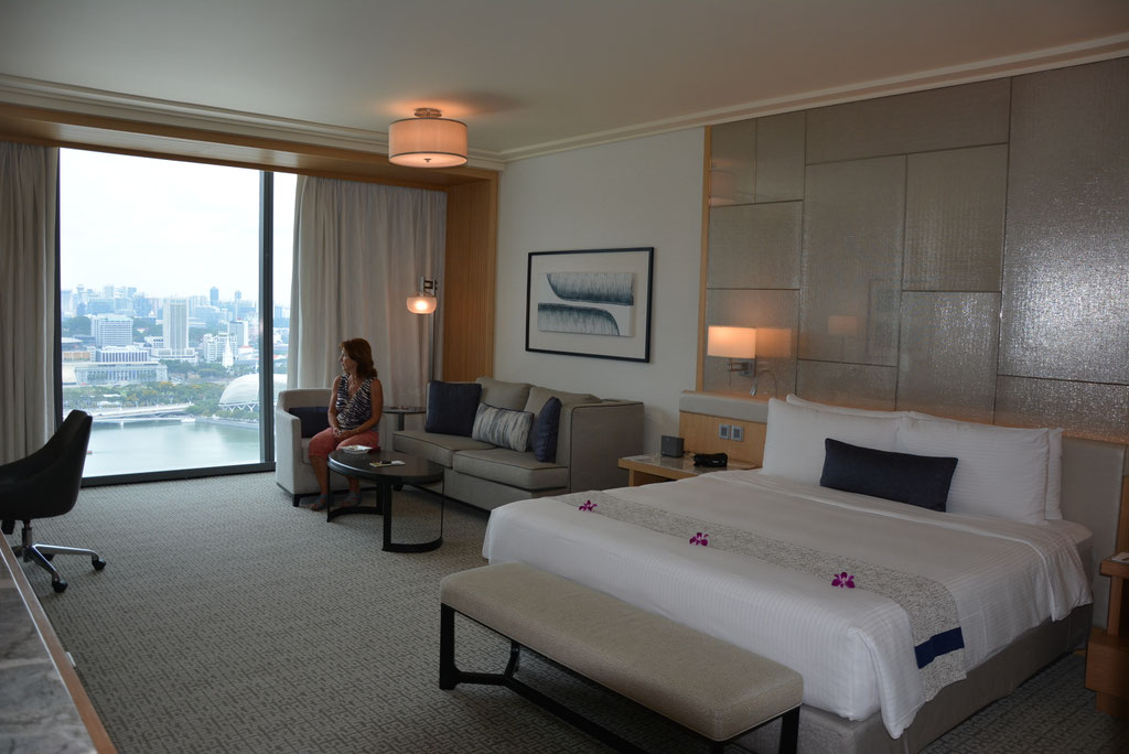 UNSER CLUB ROOM IM MARINA BAY SANDS HOTEL 
