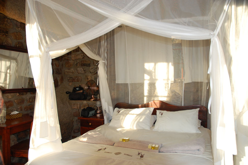 Wohnraum in unserem Bungalow 