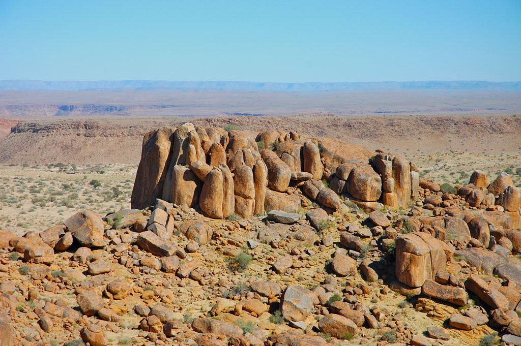 Sicht bis zur Grenze von Südafrika