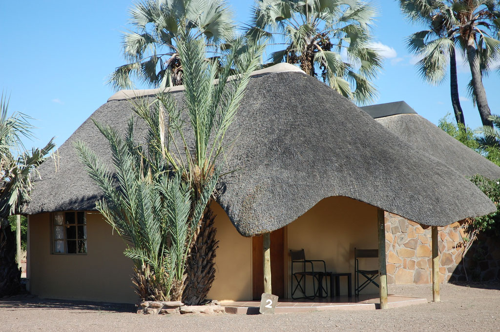 Die Bungalows sind einfach und sauber