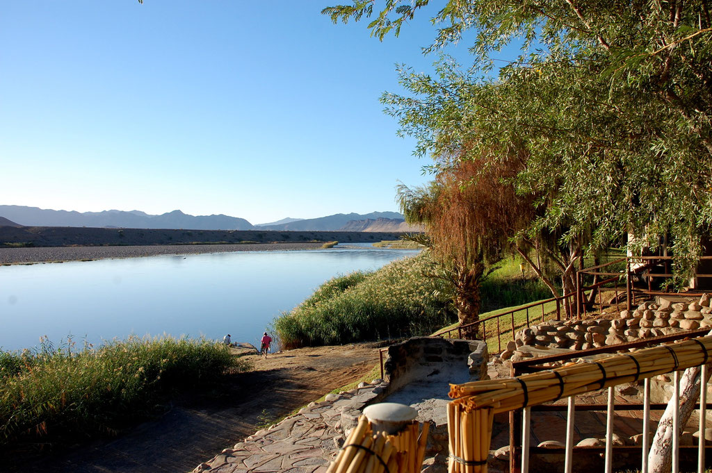 Oranje River und Grenzfluss zu Südafrika