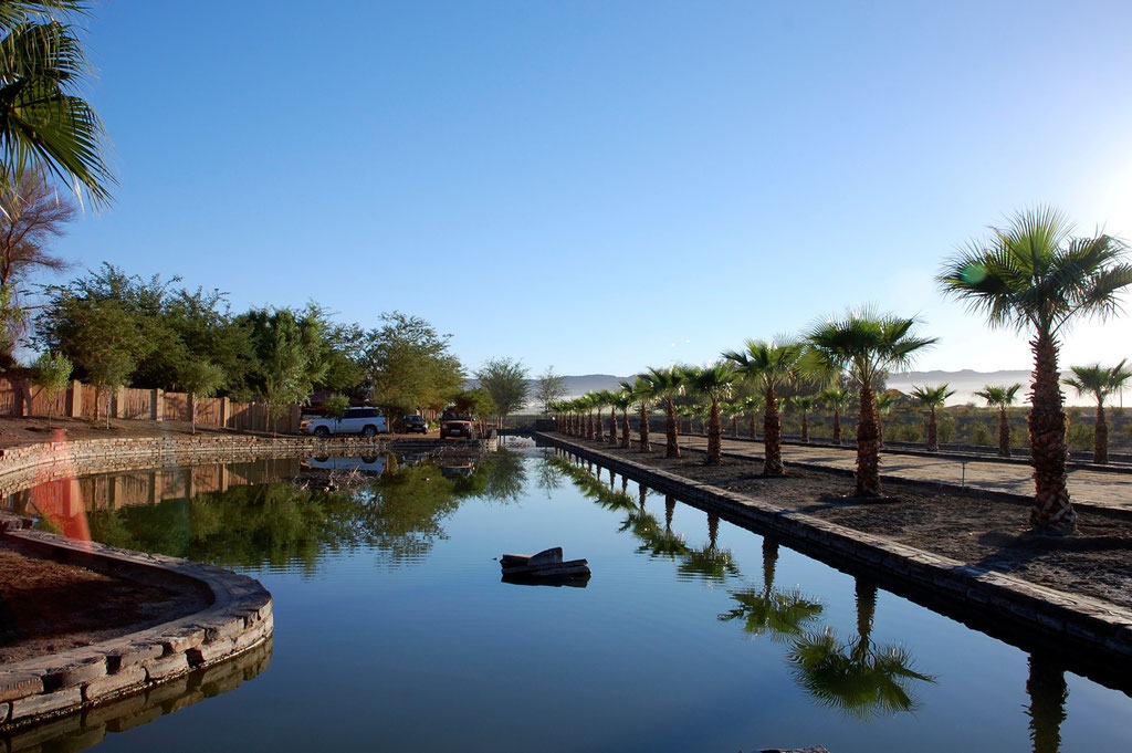 Einfahrt zum Resort / Campingplatz