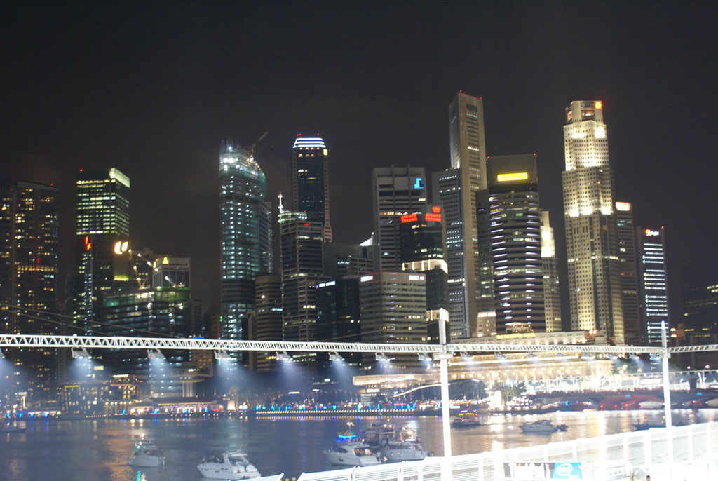 Wir hatten uns Sitzplätze im Marina Bay Sektor gesichert.