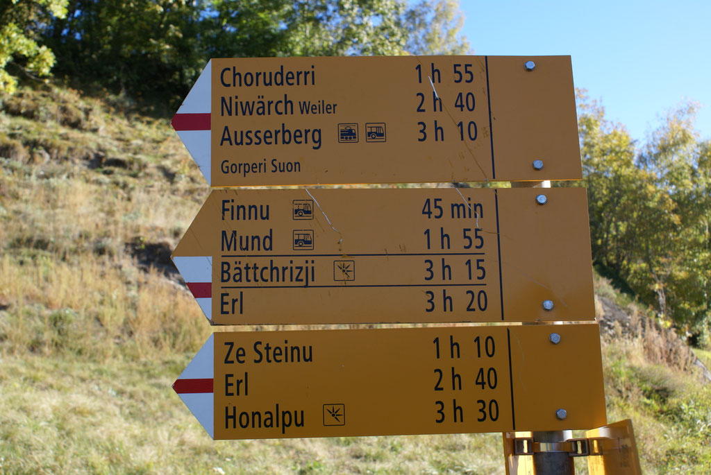WEITER RICHTUNG GORPERI SUONE