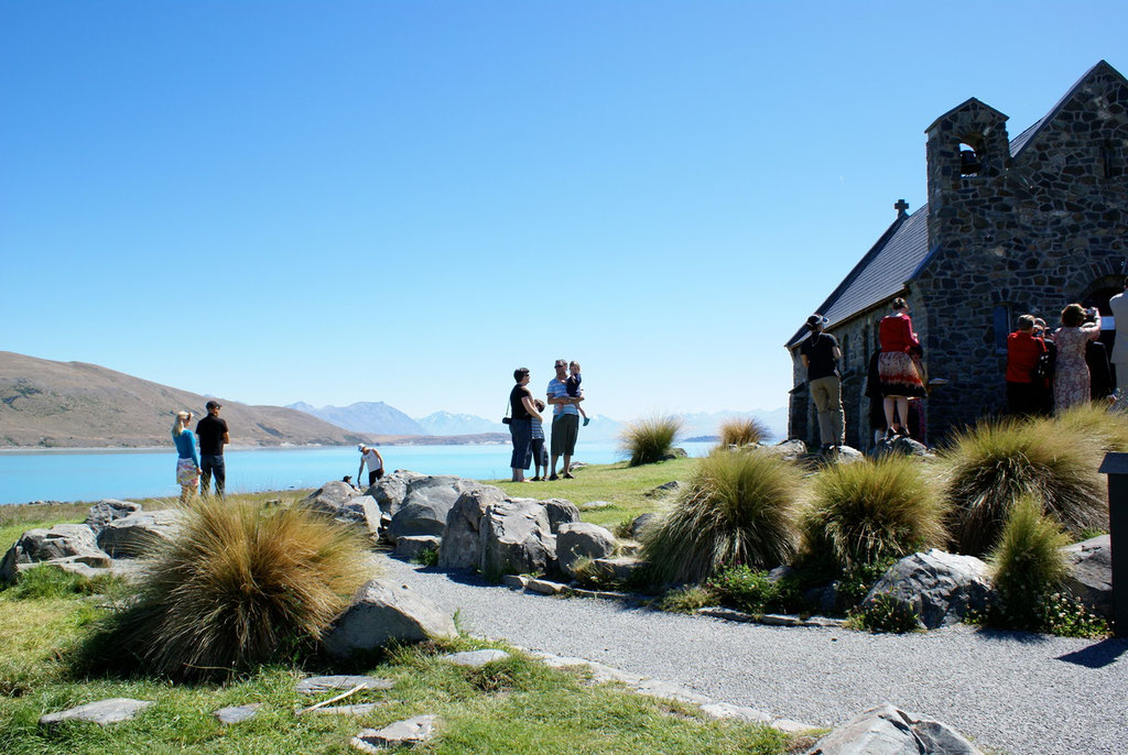 Lake Tekapo mit Mt. Cook im Hintergrund