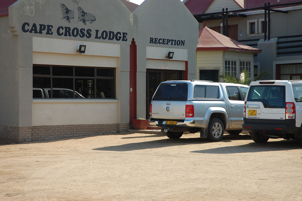 Cape cross Lodge Eingang / Reception