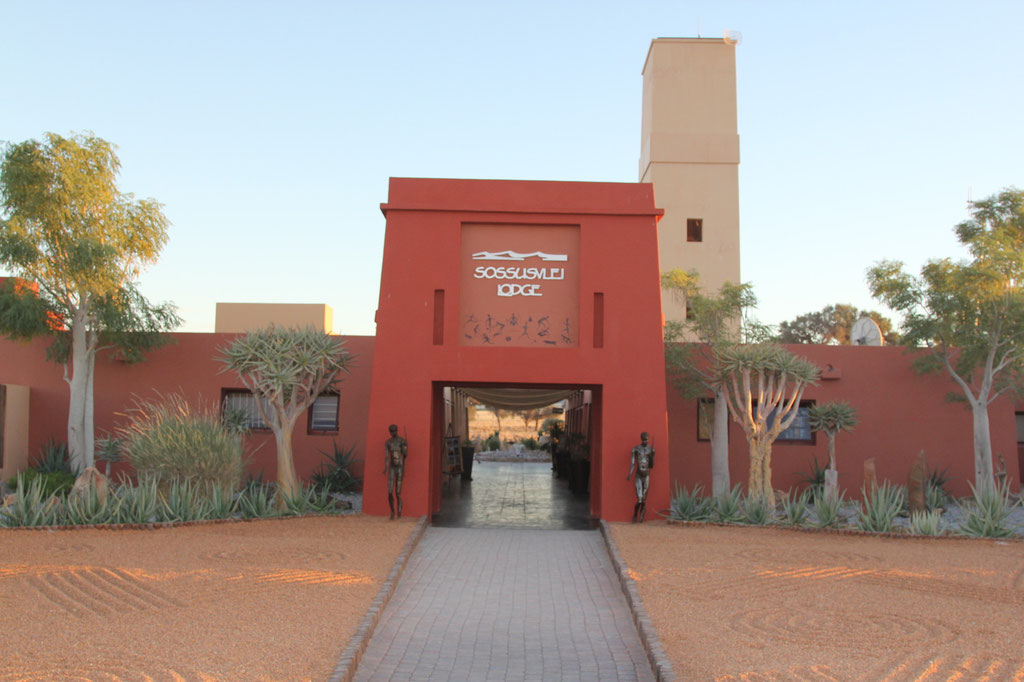 Eingang Sossusvlei Lodge