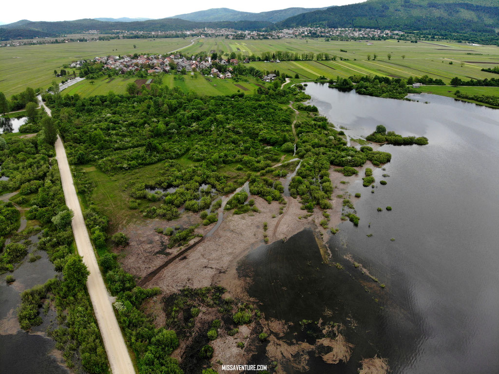 Le lac de Cerknica.