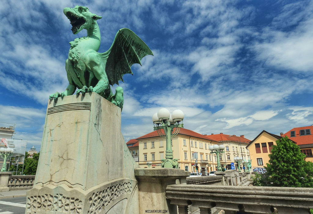 Ljubljana, pont des dragons.