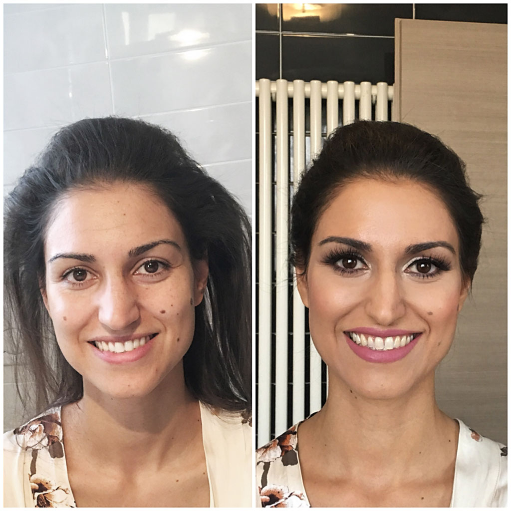 Before and after makeup artist Venice, Verona Makeup Artist and