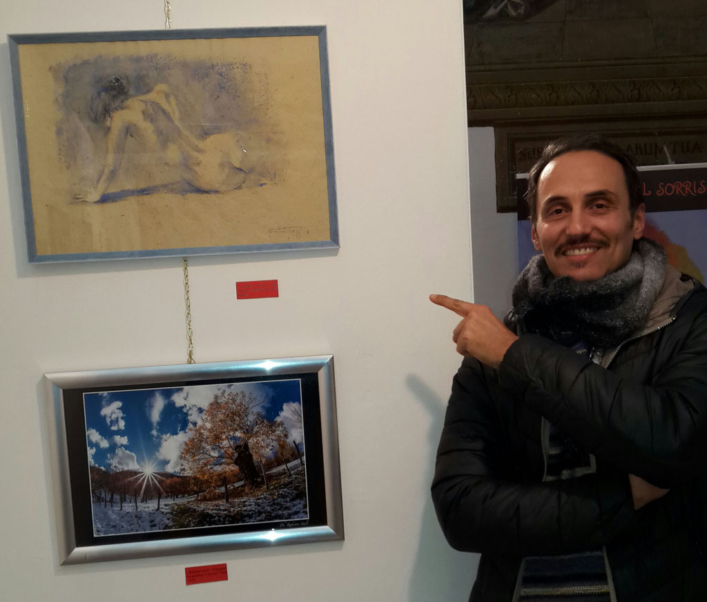 Davide Peretti Poggi "Corpo" acquarello su carta indiana