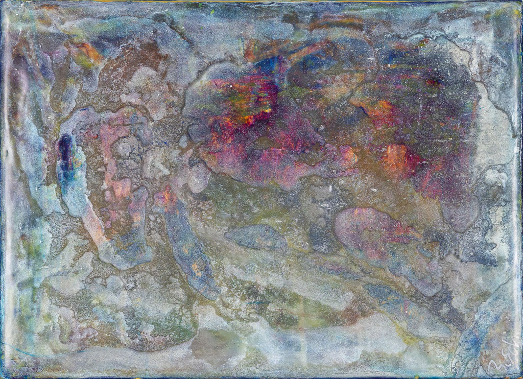 Ectoplasm - 2022 (acrylic & mixed media on wood - 13 x 18 x 3) - photo: Chris Gebhart [nicht verkäuflich / not for sale]
