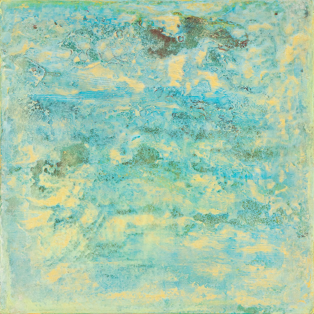 Ein Hauch 1 - 2026 (acrylic & mixed media on wood - 20 x 20 x 2) - photo: Chris Gebhart [enquire for price / Preis auf Anfrage]