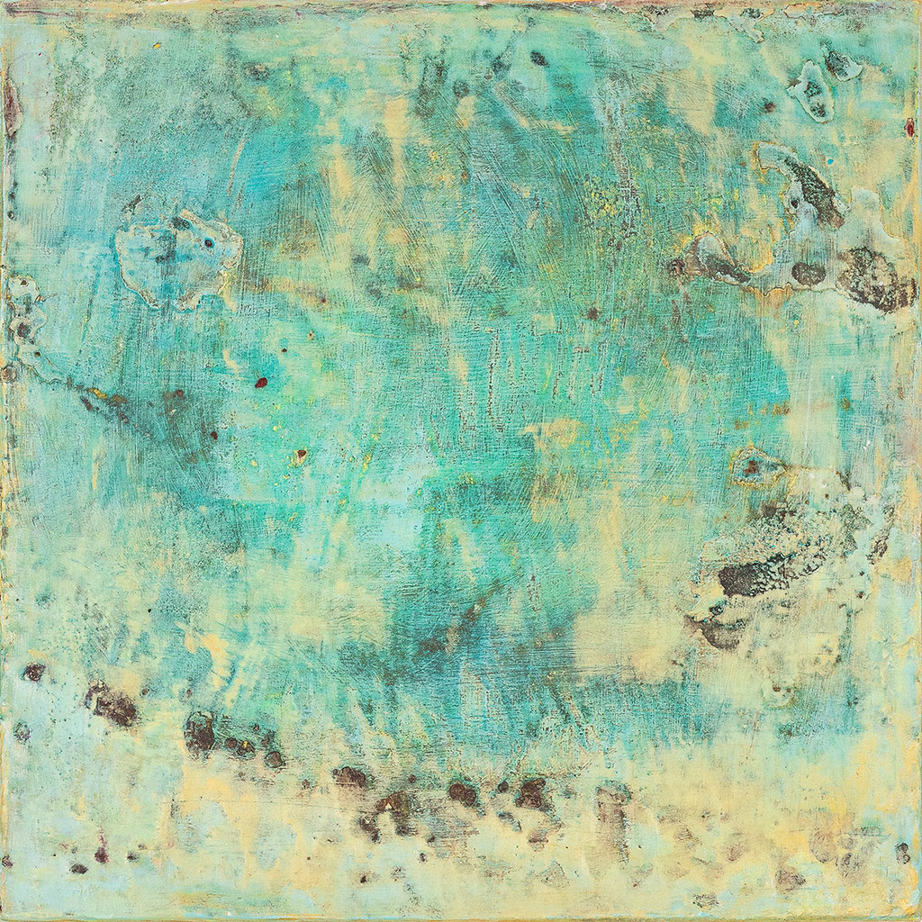 Ein Hauch 2 - 2026 (acrylic & mixed media on wood - 20 x 20 x 2) - photo: Chris Gebhart [enquire for price / Preis auf Anfrage]