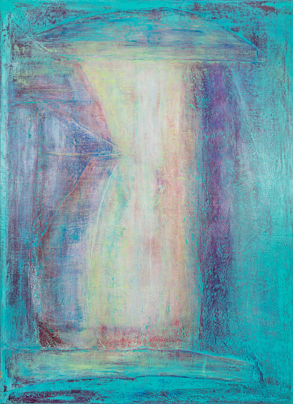 Woke Up In Spring - 2020-2025 (acrylic, oil, mixed media on canvas - 140 x 100 x 5) - photo: Chris Gebhart [enquire for price / Preis auf Anfrage]